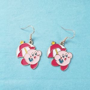 🔮3/$15 Kirby with Umbrella Earrings